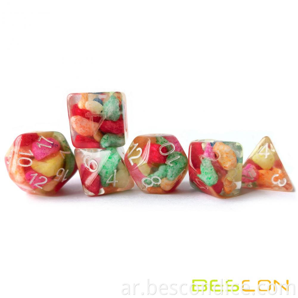 Colorful Stone Dice